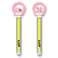 뮤고랑 분수물총 물놀이 목욕놀이 장난감 워터건, 1세트, 핑크 2종 (공룡+토끼)