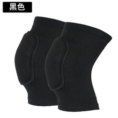 兒童舞蹈運動加厚海綿跪地護膝, 純黑色 S適合7 - 12歲的兒童一對, 1個