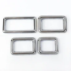 5/10Pcs 배낭 스트랩 슬라이더 조절기 버클 가죽 공예 만들기 용품에 대 한 12 50mm 금속 스퀘어 링, 02 20mm 10Pcs, 03 F1 4 Chrome