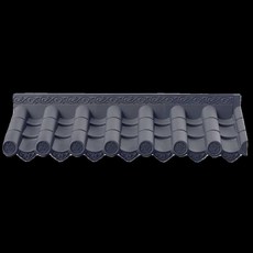 플라스틱 인조기와 한옥집 외부 인테리어 장식 처마 기왓장, 일체형타일 110x30