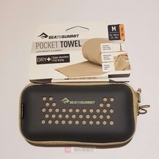 Sea To Summit 口袋型快乾毛巾M/STSACP071051/沙漠棕，超細纖維吸水速乾，運動旅行必備, 1個, 沙漠棕