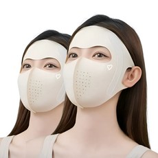 해피지아 골프 등산 스포츠 UV 자외선차단 마스크 2개 HZA-002, 스킨