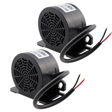 미르쿠 백업 알람 대형 차량용 경고음 경고 밴 후진 초강력 장착-2PC) DC 12V-80V 산업용 화물 방수 트럭 110dB (와이어, MIRKOO 백업 알람 110dB 12V80V DC 방