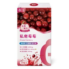 艾希生醫私密蔓越莓，添加甘露糖 益生菌，守護女性私密健康，10包入, 3.5g, 1個