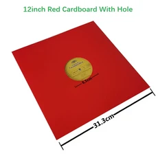 레코드 커버 슬리브 하드 LP 재킷 아우터 카드보드 12인치, 12in Red Hole, 12in Red Hole, 상세설명참조