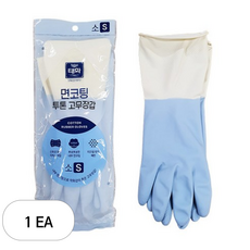 태화 면코팅 투톤 고무장갑, 블루, 소(S), 1세트
