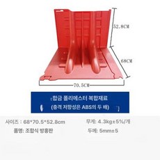 부자네 차수벽 차수막 반지하 장마 침수 지하주차장, 1개