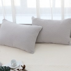 한성실업 국내산 순면 피그먼트 베개커버, 02)엠보 베개커버_그레이, 1개