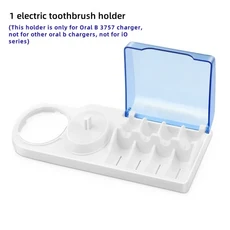 쿠쿠스토어 브라운 오랄 B 전동 칫솔 홀더 교체(브러시 헤드 보관 커버 및 충전기 베이스 스탠드 포함), 02 Style B