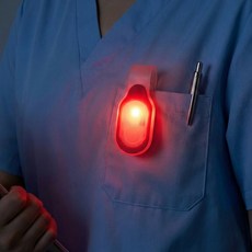 LED 실리콘 램프 휴대용 조명 간호사 야간 랜턴 소형후레쉬 간호사용품 네오널스, 1개, 레드