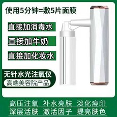 앰플 분사기 관리실 스프레이건 습기 모발 수분 피부샵, E. 흰색 고압 B 스타일 직접 로션 포함