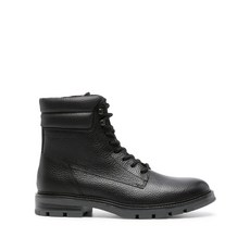 타미힐피거 가죽 패딩 앵클 부츠