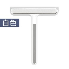 三合一玻璃清潔刷 刮刀 鏡面清潔 海綿刷 刮水器 縫隙刷, 白色, 1個