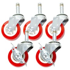 World Clean 水桶推車替換輪 紅色, 1套