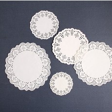 삼광문구 종이레이스 도일리페이퍼 원형 미니 100장