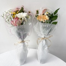 오후의 꽃 생화 미니 단체 꽃다발 꽃구름 한다발 졸업 꽃다발 꽃배송, 1개, 꽃구름 한다발(3~4줄기)