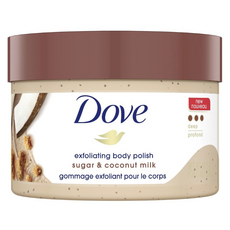 도브 바디 스크럽 코코넛 앤드 메이플 슈가향, 298g, 4개