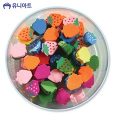 유니아트 5000통 (모양비즈 46번) 나무비즈 (딸기) (P0000CTQ)