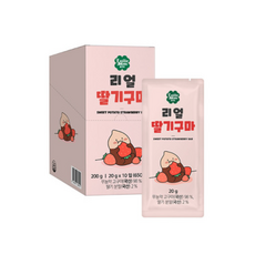 리얼딸기구마 고구마 말랭이 아이간식, 1개, 200g