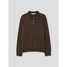 에잇세컨즈 포멀 칼라 니트 브라운