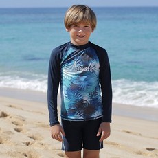 에어워크서프 남아동래쉬가드세트2피스+수모 YAWe1856