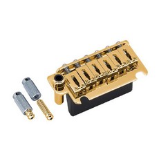 GOTOH 窄間距 NS510T 10.5mm 弦鞍 搖座 小搖 小雙搖 顫音 Fender, 1個, NS510T-FE1 窄版兩點式金色,黑色鋅合金 FST 專利底座