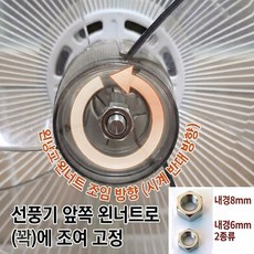 국내생상 선풍기날개 부품 조임봉 안전망, 1개, 왼너트_일반/써큘레이터