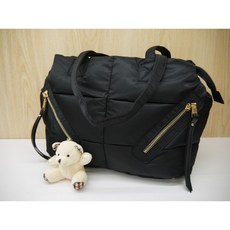 空氣包 媽媽包 大容量托特包 單肩手提斜跨太空包, 藍色