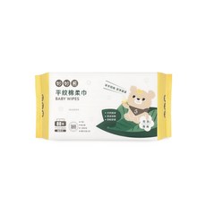【妙妙熊-官方直營】平紋棉柔巾-抽取式 80張/袋, 1個, 80張, 145g