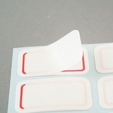 華麗牌 WL-3017 保護膜標籤 (18X32mm) 紅框 (120張/包), 1個