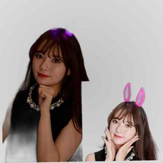 LED 파티장식소품 토끼귀 머리띠 파티머리띠 생일파티, 본상품선택