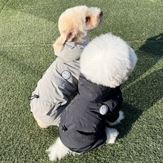 강아지 패딩 올인원 PUPOO 우주 패딩 하네스 포켓, 연핑크, 1개