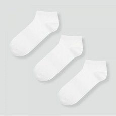 [JAJU] 자주 남 코튼 메쉬 스니커즈 삭스 3족_화이트