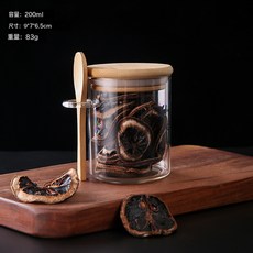 咖啡豆密封罐玻璃儲物罐零食罐五穀雜糧收納罐大容量乾貨茶葉罐子, 1個, 如圖