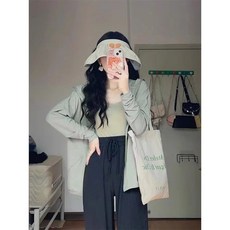 防曬衣女夏季新款防紫外線薄款透氣中長款長袖防曬服騎車外套