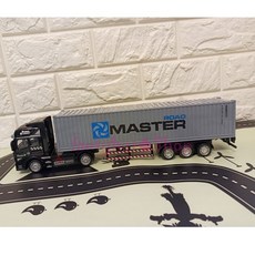 1:50 模型大型貨櫃車/聯結車 (灰色40尺貨櫃拖車/迴力), 1個