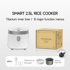 티타늄 라이너가 포함된 5L 전기 밥솥 3인용 멀티쿠커 미니 요리 기계 스마트 주방 220, UK plug
