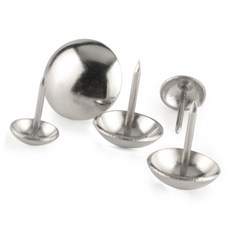 가구 장식 원형 실버 비오 압정 고정 피스 은색 민자 압핀 DIY 홈 인테리어 소파 의자 리폼 공예 데코, C_은색 19X23, 1개