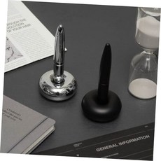 브리스크스타일 우주 왕복선 크롬 펜 인테리어소품 펜홀더, 블랙