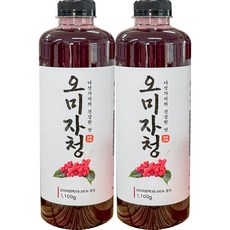 황금비율 배합! 진한 고농축 문경 오미자청, 2개, 1개입, 1.1kg