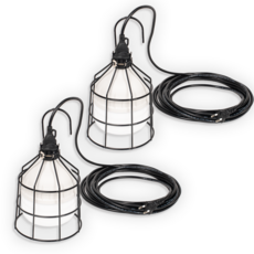 툴리버 LED 전구 작업등 소모갈 26B 50W 10M 철망 고리 세트, 2세트, 주광색