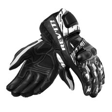 REV'IT!摩托車手套，皮革材質，透氣防滑，時尚有型，安全舒適, 黑白