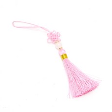 명절 전통고리 장식 포장 전통 노리개 핑크