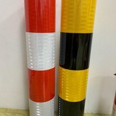 二類超工程級EGP反光貼條 警示反光膠帶 自黏安全反光貼紙, 超強反光黃黑寬度80釐米,一件價格1米, 1個