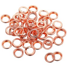 100피스 오일 배수 플러그 개스킷 와셔 씰 12 크러쉬 알루미늄 엔진 Part 11026-ja00a 호환, 100