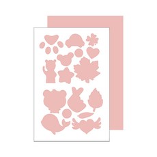 아띠꼴로 1+1 1세트 침낭 텐트 패딩 보수 스티커 수선패치 테이프, 연핑크(디자인+무지), 1개
