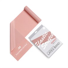 아리프 스트레칭 밴드 1.2(입문용) 0.35mm 파스텔 핑크 라텍스 운동 스포츠 헬스 요가, 1개