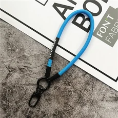 랍스터 걸쇠 손목 스트랩 끈 휴대폰 거치대 랜야드 팔찌 전화 체인, 01 Blue