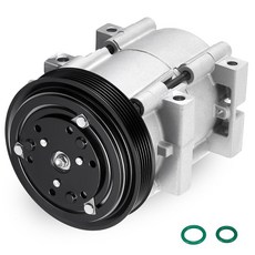 SYKRSS 58122 Air Conditioning A/C Compressor with Clutch Compatible with Ford F-150 F-250 F-350 F-