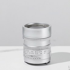 라이카 결점O 숄더끈14x8x8cm 장식 소품 세팅 디스플레이 목업 테마 모형카메라, 렌즈 실버 롱 헤드, 1개